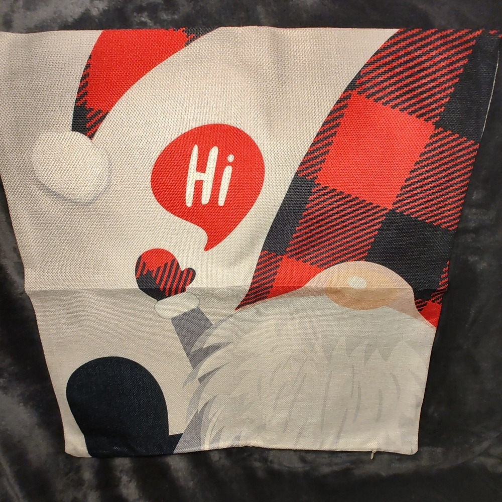 4Cute Gnome Christmas Pillow covers!Never been used! 18x18 pillows not included. - Picture 3 of 4